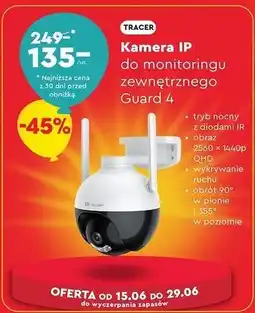 Biedronka Kamera ip guard 4 Tracer oferta