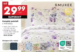 Biedronka Komplet pościeli Smukee oferta