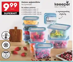 Biedronka Zestaw pojemników Keeeper oferta