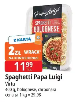 E.Leclerc Spaghetti bolognese Papa Luigi Virtu oferta