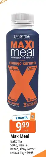 E.Leclerc Max Meal wanilia, banan, słony karmel 500g Bakoma oferta