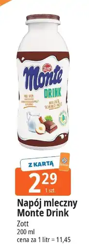 E.Leclerc Napój mleczny Monte Drink 200ml Zott oferta