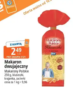 E.Leclerc Makaron dwujajeczny Makarony Polskie 250g oferta