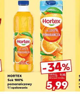 Kaufland Hortex Sok 100% pomaraczowy oferta