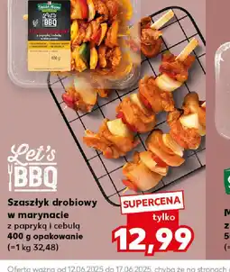 SzaszŁyk drobiowy w marynacie z papryk i cebul