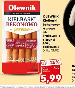 Kaufland Olewnik KieŁbaski bekonowo-serowe oferta