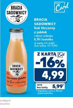 Kaufland Bracia Sadownicy Sok tŁoczony z jabŁek oferta