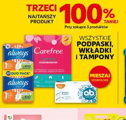 Kaufland Wszystkie podpaski, wkŁadki i tampony oferta