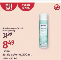 Rossmann Żel do golenia sensitive Isana oferta