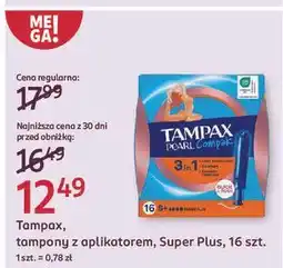 Rossmann Tampony super plus Tampax Compak Pearl oferta