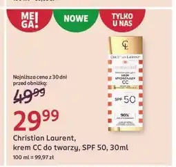 Rossmann Krem upiększający cc spf 50 Christian Laurent Luminosite oferta