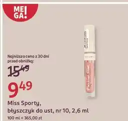 Rossmann Błyszczyk do ust 10 Miss Sporty Precious Shine oferta