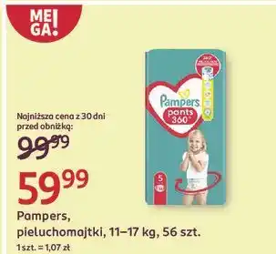 Rossmann Pieluchomajtki 5 Pampers Pants oferta