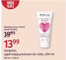 Rossmann Balsam do ciała ujędrniający 4Organic oferta