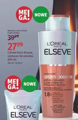 Rossmann Szampon wzmacniający przeciw wypadaniu włosów L'oreal Elseve Growth Booster oferta