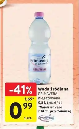 Intermarche Woda niegazowana Primavera oferta