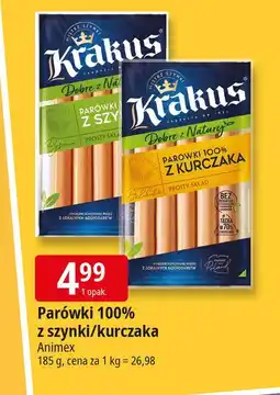 E.Leclerc Parówki z kurczaka dobre natury Krakus Animex oferta