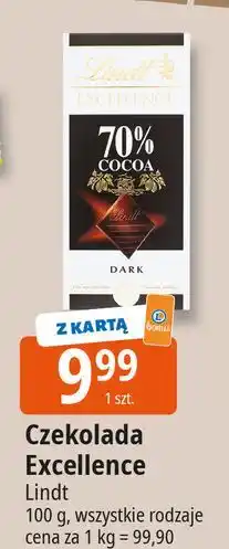 E.Leclerc Czekolada 70% cocoa Lindt Excellence oferta