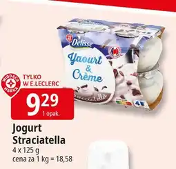 E.Leclerc Jogurt kremowy straciatella Wiodąca Marka Delisse oferta