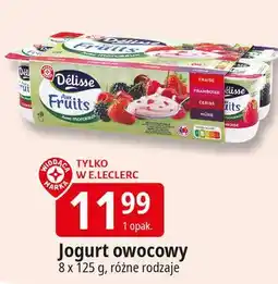 E.Leclerc Jogurt owocowy z czerwonych owoców Wiodąca Marka Delisse oferta