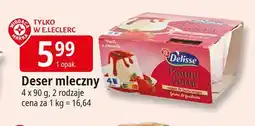 E.Leclerc Panna cotta czerwone owoce Wiodąca Marka Delisse oferta