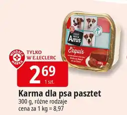 E.Leclerc Karma dla psów wołowina i serca Wiodąca Marka Tous Mes Amis oferta