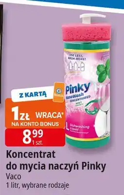 E.Leclerc Płyn do mycia naczyń z gąbką mint Pinky Nano Wash oferta
