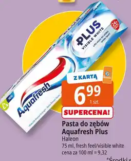 E.Leclerc Pasta do zębów visible white Aquafresh Plus oferta