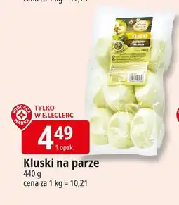 E.Leclerc Kluski na parze Wiodąca Marka Nasze Specjały oferta