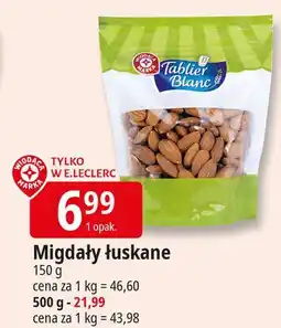 E.Leclerc Migdały łuskane Wiodąca Marka Tablier Blanc oferta