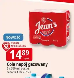 E.Leclerc Napój Wiodąca Marka Jean's Cola oferta