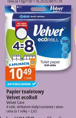 E.Leclerc Papier toaletowy rumiankowy ecoroll Velvet oferta