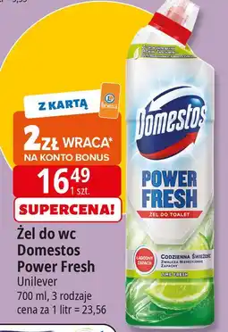 E.Leclerc Żel do wc lime fresh Domestos Power Fresh (Wcześniej Total Hygiene) oferta