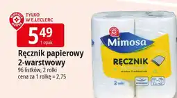 E.Leclerc Recznik papierowy 2-warstwowy 96 listków Wiodąca Marka Mimosa oferta