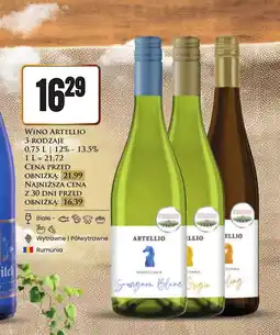 Dino Wino półwytrawne Artellio oferta