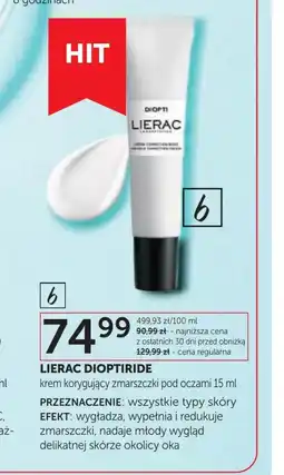 Ziko Dermo Krem na zmarszczki Lierac oferta