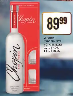 Dino Wódka + 2 kieliszki Chopin Rye oferta