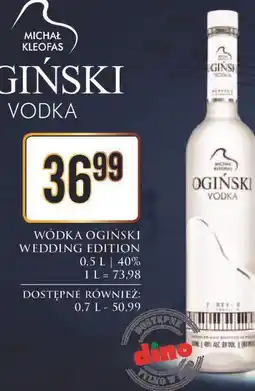 Dino Wódka wedding edition Ogiński Vodka oferta