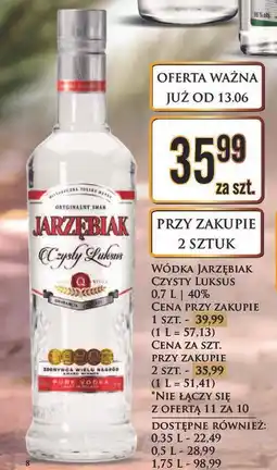 Dino Wódka Jarzębiak Czysty Luksus oferta