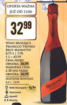 Dino Wino białe wytrawne Mionetto Prosecco Doc Treviso oferta