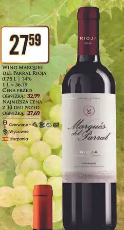 Dino Wino wytrawne Marques Del Parral Rioja oferta
