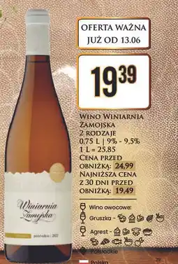 Dino Wino białe Winiarnia Zamojska oferta
