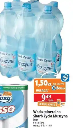 E.Leclerc Woda lekko gazowana Muszyna Skarb Życia oferta