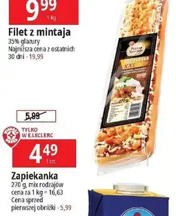 E.Leclerc Zapiekanka xxl z kurczakiem Wiodąca Marka Nasze Specjały oferta
