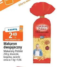 E.Leclerc Makaron 2 jajeczny zacierka Makarony Polskie oferta