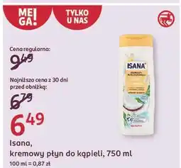 Rossmann Płyn do kąpieli kokos i wanilia Isana oferta