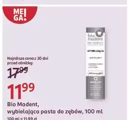 Rossmann Pasta do zębów wybielanie Bio Madent oferta