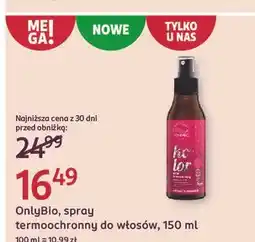 Rossmann Spray do włosów termoochronny i ochrona przed uv Only Bio Hair Of The Day oferta