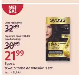 Rossmann Farba do włosów czekoladowy brąz 4-86 Syoss Oleo Intense oferta