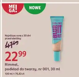 Rossmann Podkład do twarzy 001 fair porcelain Rimmel Kind & Free oferta